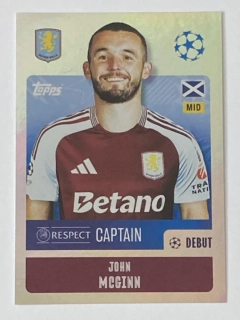 2024/25 Champions League Sticker #065 John McGinn - CAPTAIN