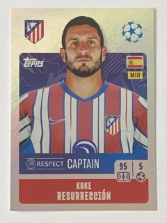 2024/25 Champions League Sticker #089 Koke Rasurrección - CAPTAIN