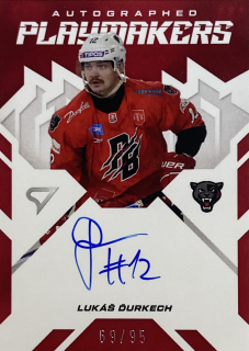 2025/26 Tipos SHL #AP-LD Lukáš Ďurkech - AUTOGRAPHED PLAYMAKERS /95