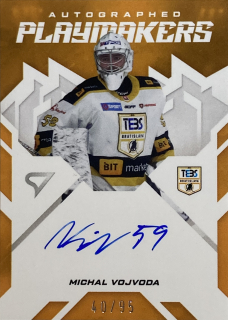 2025/26 Tipos SHL #AP-MV Michal Vojvoda - AUTOGRAPHED PLAYMAKERS /95