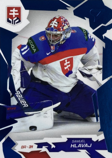 2026 Hokejové Slovensko COBALT BLUE #01 Samuel Hlavaj