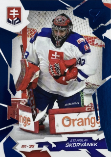 2026 Hokejové Slovensko COBALT BLUE #04 Stanislav Škorvánek