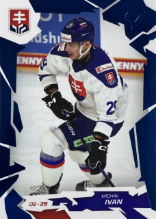2026 Hokejové Slovensko COBALT BLUE #09 Michal Ivan