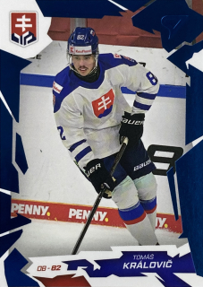 2026 Hokejové Slovensko COBALT BLUE #12 Tomáš Královič