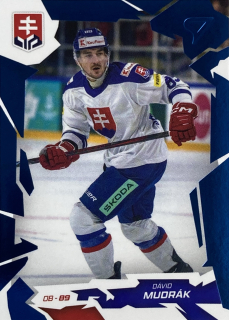 2026 Hokejové Slovensko COBALT BLUE #14 Dávid Mudrák