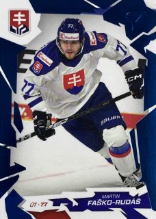 2026 Hokejové Slovensko COBALT BLUE #24 Martin Faško-Rudáš