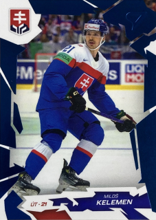 2026 Hokejové Slovensko COBALT BLUE #31 Miloš Kelemen