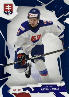 2026 Hokejové Slovensko COBALT BLUE #34 Oleksij Myklucha