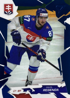 2026 Hokejové Slovensko COBALT BLUE #40 Pavol Regenda