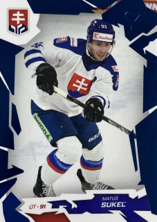 2026 Hokejové Slovensko COBALT BLUE #42 Matúš Sukeľ