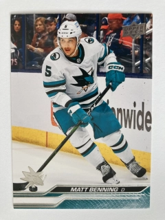 2023-24 UD Series 1 #148 Matt Benning