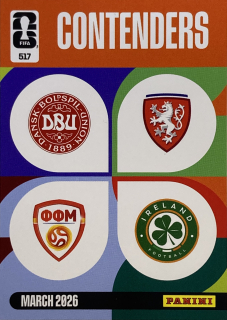 2026 FIFA World Cup #517 Denmark / North Macedonia / Czech Republic / Republic of Ireland - CONTENDERS
