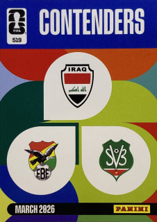 2026 FIFA World Cup #519 Suriname / Bolivia / Iraq - CONTENDERS