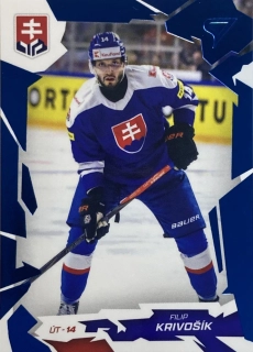 2026 Hokejové Slovensko COBALT BLUE #32 Filip Krivošík