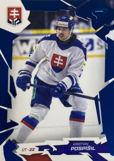 2026 Hokejové Slovensko COBALT BLUE #38 Kristián Pospíšil
