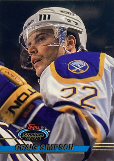 1993-94 Topps Stadium Club #305 Craig Simpson
