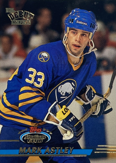 1993-94 Topps Stadium Club #311 Mark Astley - NHL DEBUT