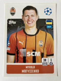 2024/25 Champions League Sticker #201 Mykola Matviienko