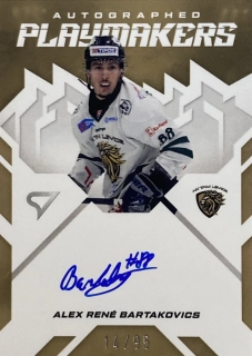 2025/26 Tipos SHL #AP-AB Alex René Bartakovics - AUTOGRAPHED PLAYMAKERS /95