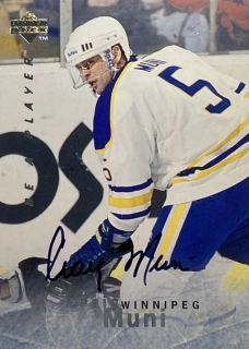 1995-96 UD Be A Player #S014 Craig Muni - AUTOGRAPH