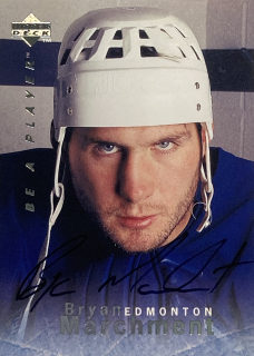 1995-96 UD Be A Player #S039 Bryan Marchment - AUTOGRAPH