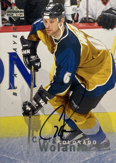 1995-96 UD Be A Player #S059 Craig Wolanin - AUTOGRAPH
