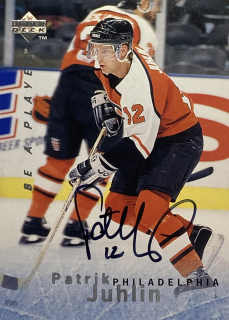 1995-96 UD Be A Player #S119 Patrik Juhlin - AUTOGRAPH