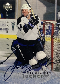 1995-96 UD Be A Player #S120 John Tucker - AUTOGRAPH