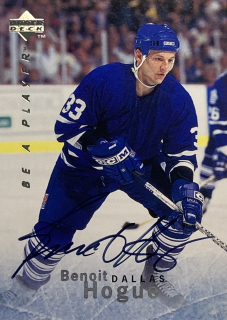 1995-96 UD Be A Player #S126 Benoit Hogue - AUTOGRAPH