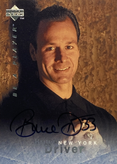 1995-96 UD Be A Player #S147 Bruce Driver - AUTOGRAPH
