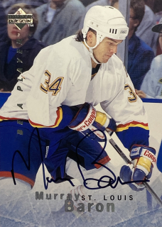 1995-96 UD Be A Player #S158 Murray Baron - AUTOGRAPH