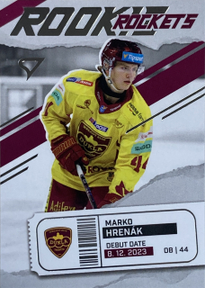 2025/26 Tipsport Liga #RR-21 Marko Hrenák - ROOKIE ROCKETS