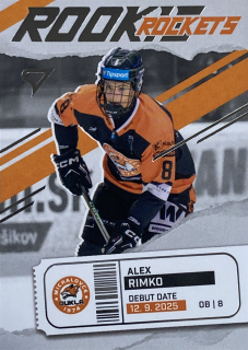 2025/26 Tipsport Liga #RR-25 Alex Rimko - ROOKIE ROCKETS