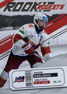 2025/26 Tipsport Liga #RR-26 Maxim Kadlubiak - ROOKIE ROCKETS