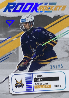 2025/26 Tipsport Liga LIMIT #RR-18 Denis Tóth - ROOKIE ROCKETS /85