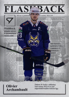 2025/26 Tipsport Liga #FB-06 Olivier Archambault - FLASHBACK