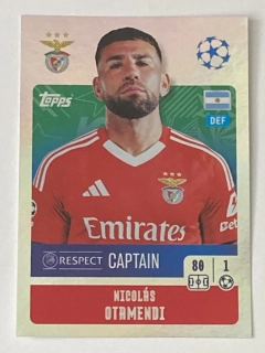 2024/25 Champions League Sticker #344 Nicolás Otamendi - CAPTAIN