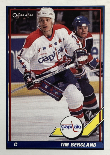 1991-92 O-Pee-Chee #034 Tim Bergland