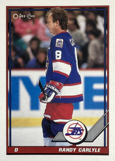 1991-92 O-Pee-Chee #072 Randy Carlyle