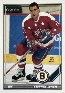 1991-92 O-Pee-Chee #100 Stephen Leach