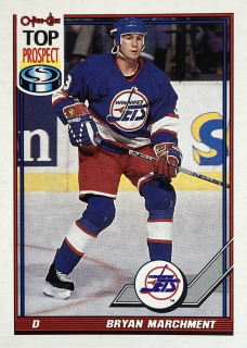 1991-92 O-Pee-Chee #116 Bryan Marchment - TOP PROSPECT