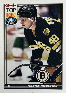 1991-92 O-Pee-Chee #121 Shayne Stevenson - TOP PROSPECT