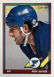 1991-92 O-Pee-Chee #143 Rich Sutter