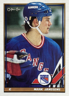 1991-92 O-Pee-Chee #186 Mark Janssens