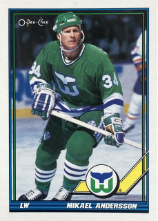 1991-92 O-Pee-Chee #197 Mikael Andersson