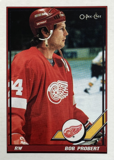 1991-92 O-Pee-Chee #198 Bob Probert