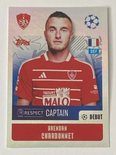 2024/25 Champions League Sticker #368 Brendan Chardonnet - CAPTAIN
