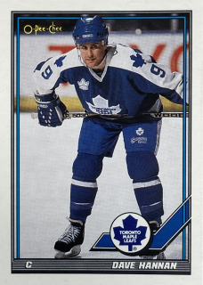 1991-92 O-Pee-Chee #360 Dave Hannan