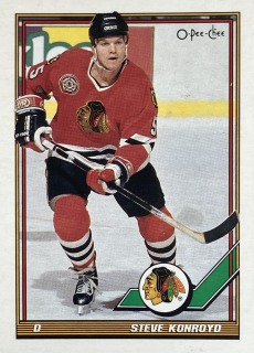 1991-92 O-Pee-Chee #366 Steve Konroyd