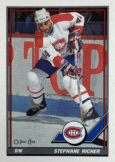 1991-92 O-Pee-Chee #369 Stephane Richer